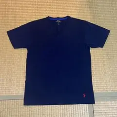Polo Ralph Lauren ネイビー Vネック Tシャツ M