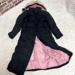 ✨美品✨エルエルビーン L.L.Bean ダウンコート ロング丈 ブラックピンク