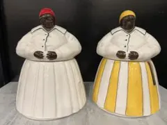 陶器製女性像セット