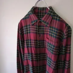 RALPHLAUREN　ラルフローレン　チェックシャツ　柄シャツ　赤チェック