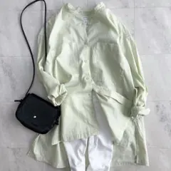 *フランクアンドアイリーン スキッパーシャツ シワ加工 BALLY 希少S 美品 Frank&Eileen - *フランクアンドアイリーン スキッパーシャツ シワ加工