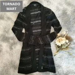 トルネードマート　ロングカーディガン　F　ポケット　ファスナー　ユニセックス