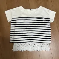 INGNI ストライプ柄 半袖Tシャツ