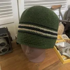 550 バケットハット クロシェハット ニット帽 手編み ハンドメイド