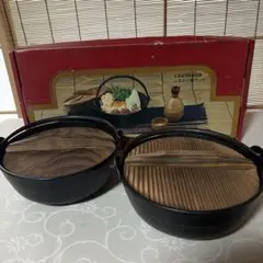 岩鋳 南部鉄器 ふるさと鍋 2個セットのサムネイル