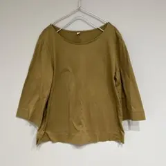 秋物　UNIQLO ユニクロ　七分袖シャツ　サイズM