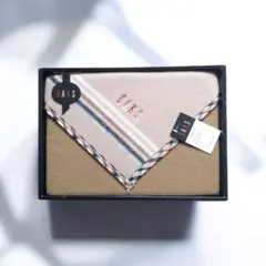 ダックス DAKS ウール100% ひざ掛け ブランケット ブラウン