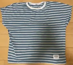 キッズ 青白ストライプTシャツ 150 ペアマノン PAIR MANON