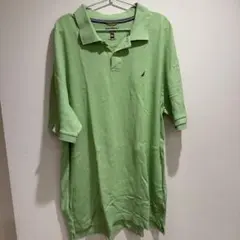 NAUTICA 半袖ポロシャツ ライトグリーン XXL