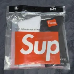 supreme hanes ソックス　スポーツ　靴下　２足