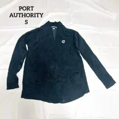 訳あり！PORT AUTHORITY 【S】ブラック　黒　長袖　アウター　秋冬