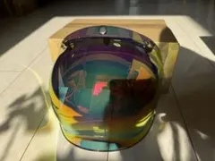 虹色ミラーシールド(revo）バブルレンズシールドブラケットが付き 