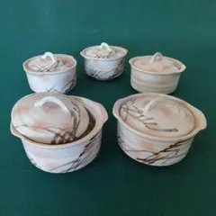 志野焼 蓋付き 茶碗蒸し 5個セット - メルカリ