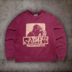 90s XLARGE エクストララージ フロッキー OG スウェット エンジ L