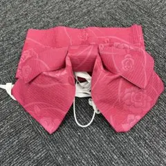 浴衣 帯 ピンク 花柄 付け帯