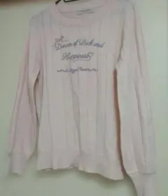 メゾピアノジュニア薄手セーターピンク