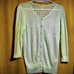 earth music&ecology❤️  透かし編みカーディガン
