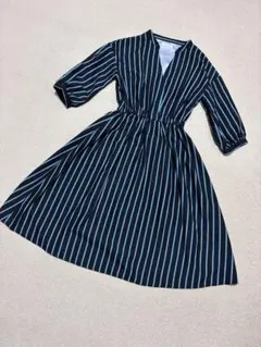 【OLIVE des OLIVE】ストライプワンピース　七分袖