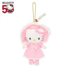 ハローキティ展　マスコットホルダー　フリル　ロリータ