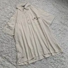 adidas アディダス (M) コットン 総柄 ポロシャツ