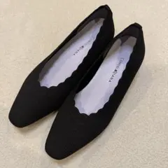 新品CUMUU DIANAダイアナ　フラワーカット　　ニットパンプス　ローヒールのサムネイル
