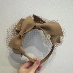 CA4LA ブラウンリボンカチューシャ