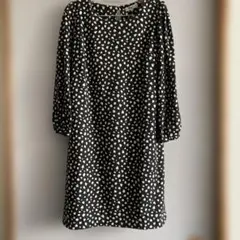 NATURAL BEAUTY BASIC ハート柄ワンピース Lサイズ