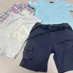 ポロ ラルフローレン キッズ 90 半袖、パンツ ブランド4着セット