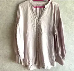 アースミュージック&エコロジー　ブラウス　薄ラベンダー　フリーサイズ