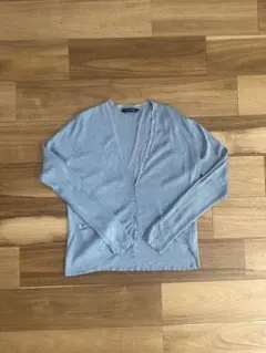 ラルフローレン リブ編み長袖カーディガン L パステルカラー