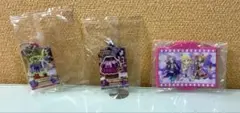 アイカツ！ カプセルトイ キーホルダー 2点＋ラバーコースター