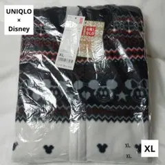 ユニクロ　ディズニー　白　フリース　パーカー　XL　レア　新品　ミッキー　廃盤