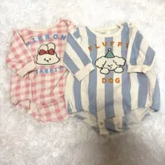 バースデイ　ロンパース　2枚　futafuta
