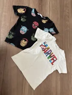 スパイダーマン・アイアンマン Tシャツ 2枚セット　マーベル　h&m