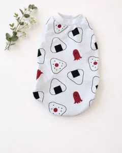 犬服 タンクトップ ハンドメイド おにぎりとおかず柄 メッシュ - メルカリ