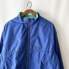 80s パタゴニア シェルドシンチラ ジャケット L 青 USA製 ビンテージ