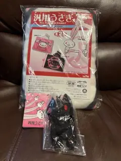 チャックスGP 汎用うさぎ 耳付きブランケット ホワイト　ぬいぐるみキーホルダー