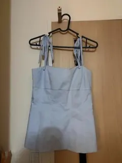 【最終値下げ】ZARA キャミソール ライトブルー Sサイズのサムネイル