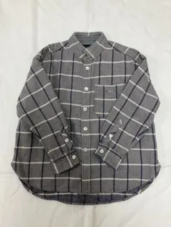 FITHフィス★110サイズ　グレー系チェック柄長袖シャツ