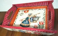 トールペイント作品 トレイ