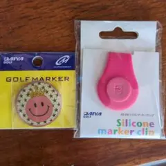 ゴルフ未使用 マーカー&グリップ