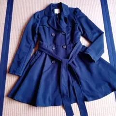 フレアートレンチコート　シンプルM　earth music&ecology