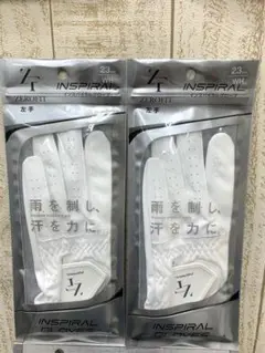 未使用 ゼロフィット インスパイラル グローブ 23cm 白 2枚 左手用