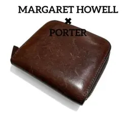MARGARET HOWELL PORTER コラボ レザー財布 ラウンド