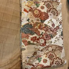 アンティーク　華やか花柄袋帯