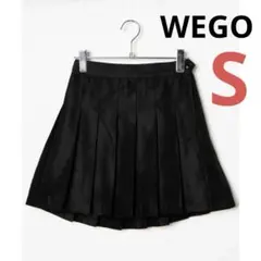 WEGO ミニ丈プリーツスカート ブラック Sのサムネイル