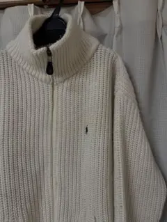 Polo by Ralph Lauren ホワイトニット Lサイズ