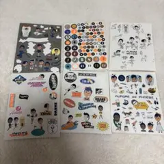 カラフルキャラクターシール6枚セット