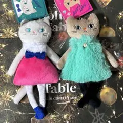 カルディ　クリスマス　くたくたネコちゃん　グレーネコちゃん＆モコネコ　モカちゃん