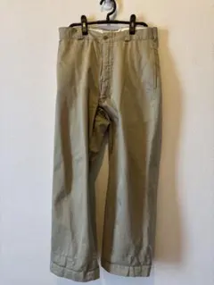 U.S.ARMY チノトラウザーズ カーキ ミリタリー60年代 30×30位